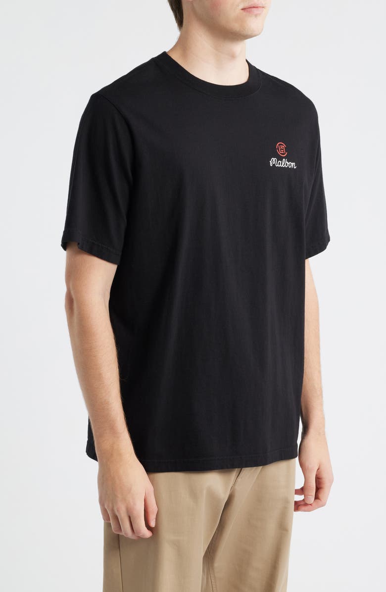 Malbon Golf Bermuda Clot Cotton Graphic T-Shirt, Alternate, color, Black