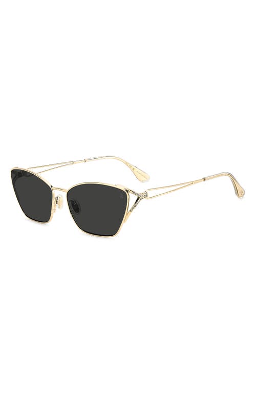 Stuart Weitzman 59mm Cat Eye Sunglasses In Black