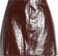 ASTR the Label Savana Faux Leather Miniskirt