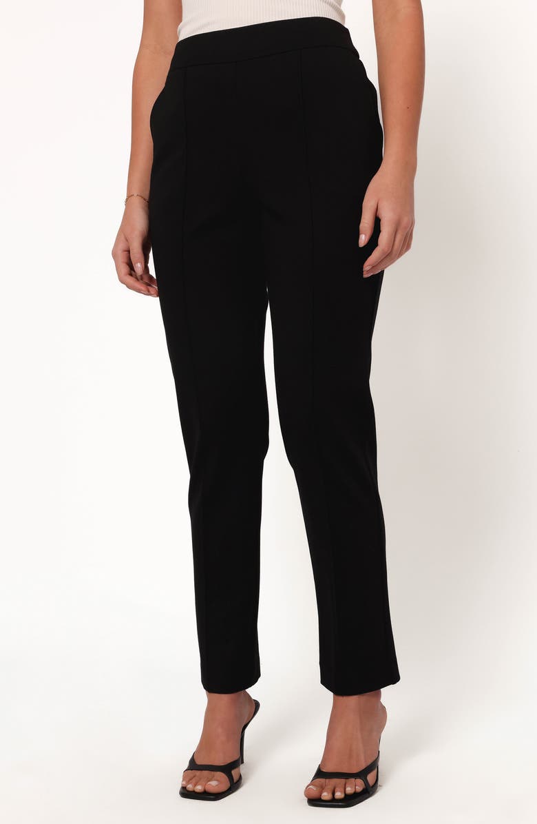 Petal & Pup Martina Tapered Leg Pants, Alternate, color, Black