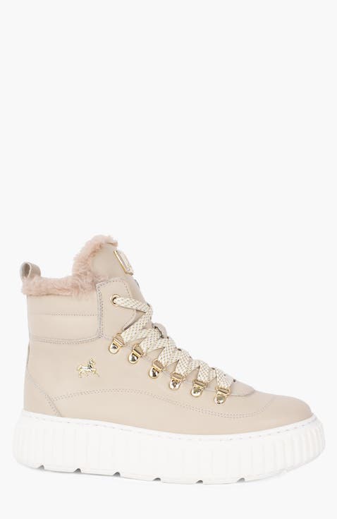 Artic Platform Leather Sneakers