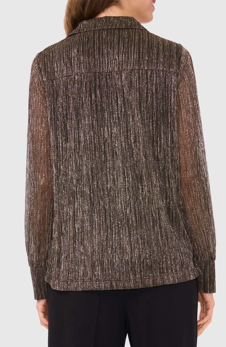 Halogen<sup>®</sup> Metallic Button-Up Shirt, Alternate, color,