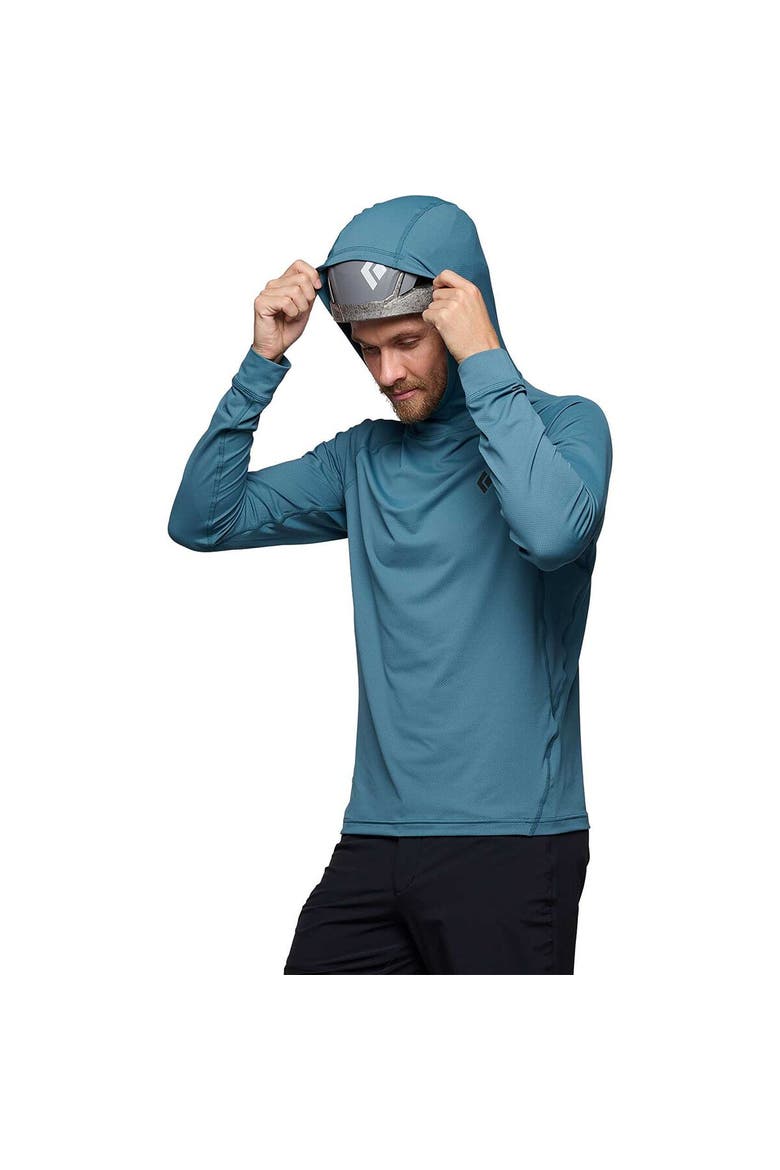 Alpenglow Hooded Shirt - Men's, Alternate, color, Creek Blue