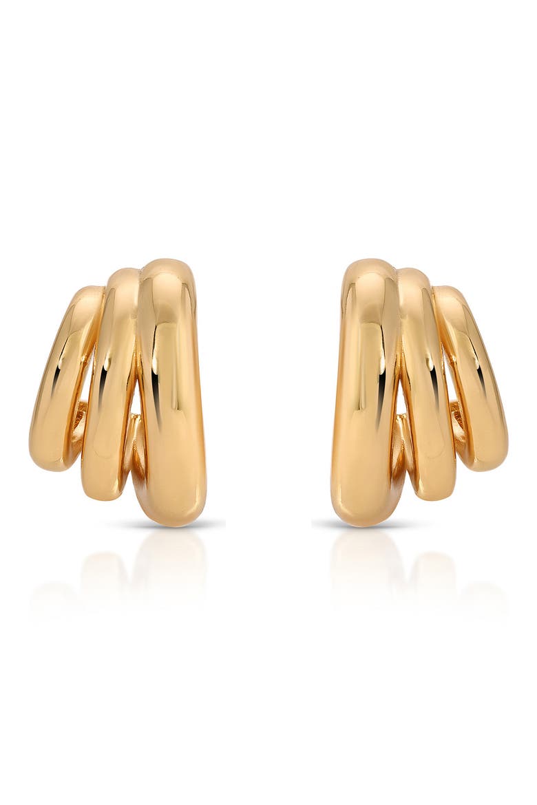 Rooted Vines Small Hoop Earrings, Main, color, GOLD