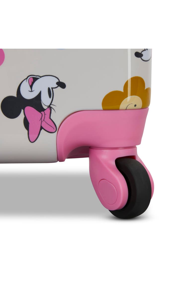 Disney Hardside Carry on 18 Inch Luggage with Spinner Wheels, Alternate, color, Minnie Mouse