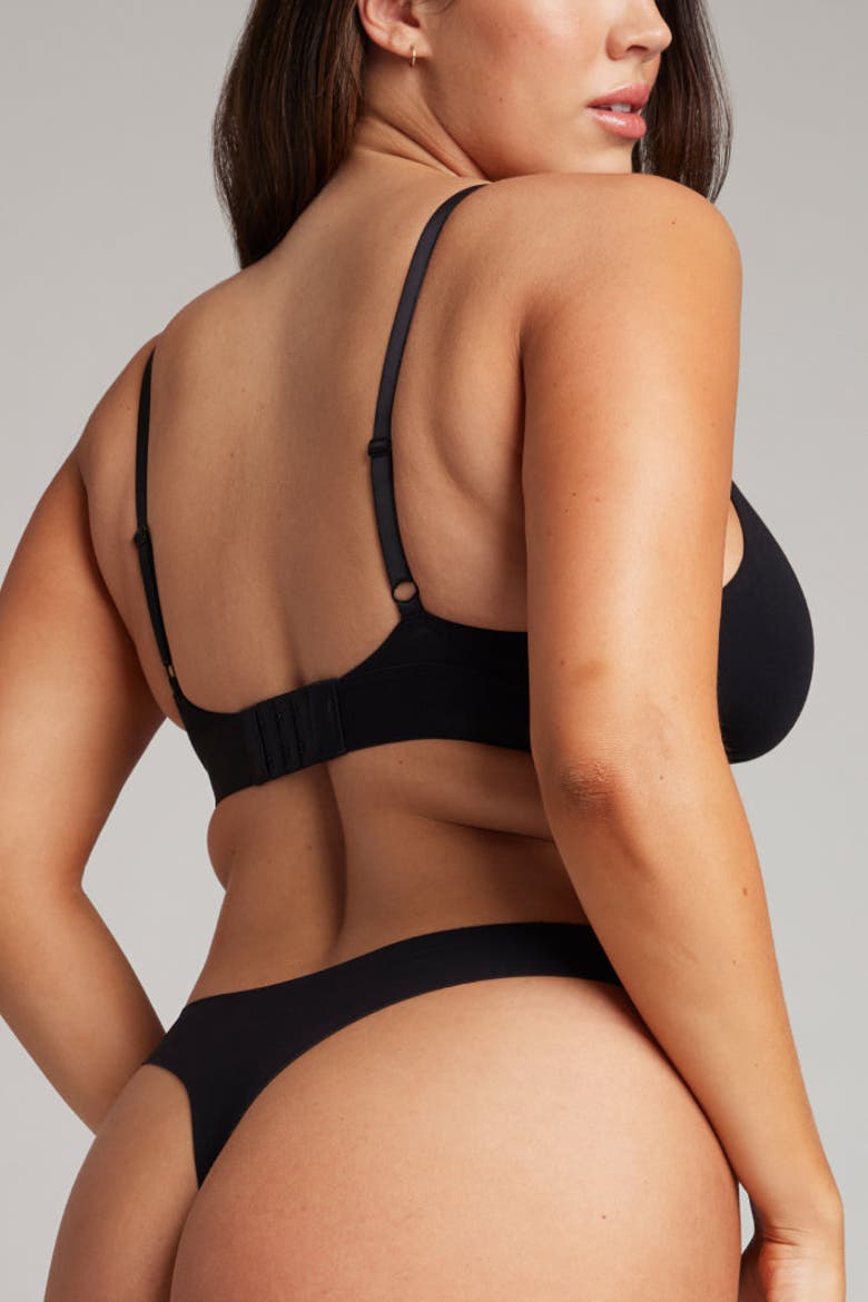 Base Low Thong, Alternate, color, Black