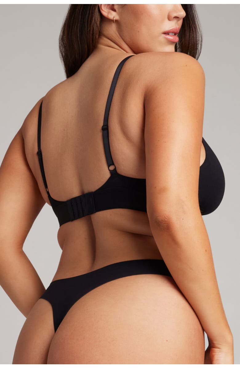 Negative Underwear Base High Thong, Alternate, color, Black