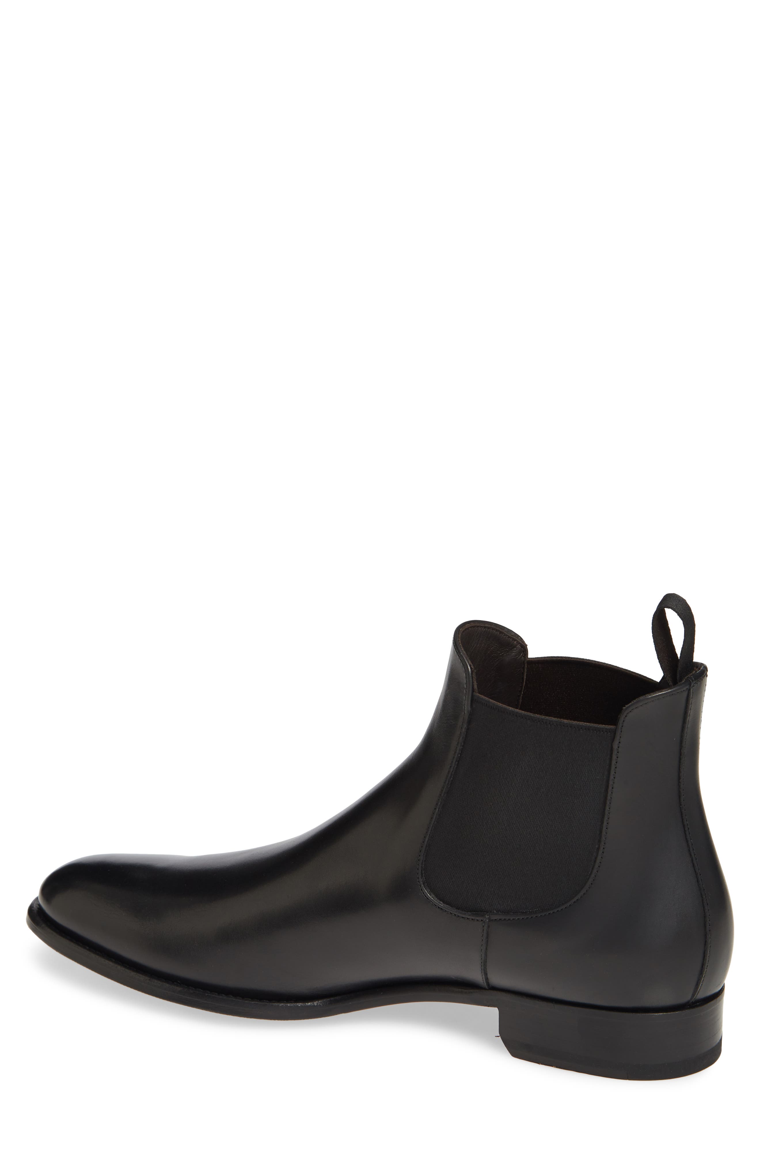 Shelby Mid Chelsea Boot, Alternate, color, BLACK LEATHER