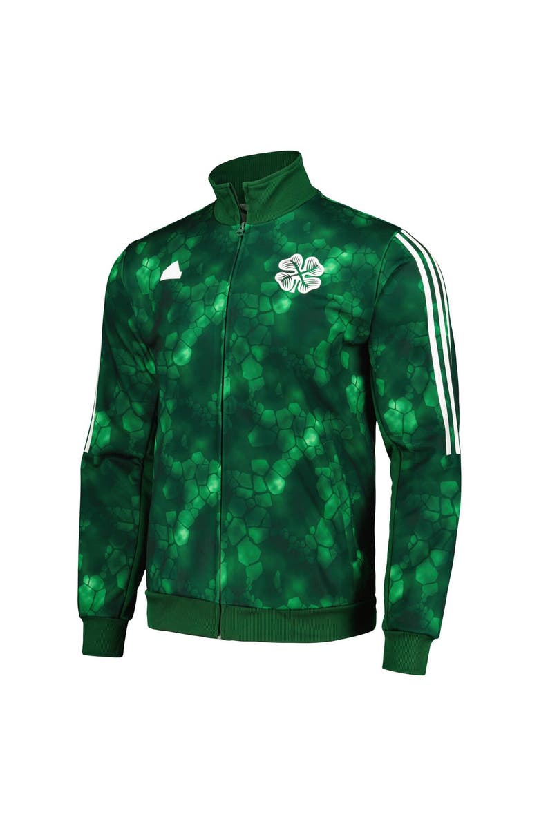 adidas Men's adidas Green Celtic Lifestyle Full-Zip Track Top, Alternate, color, Green