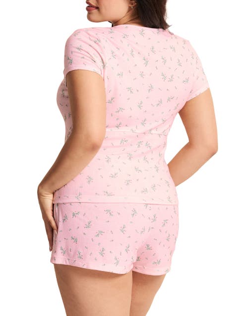 Adore Me Eloise Short Pajama Set In Gold