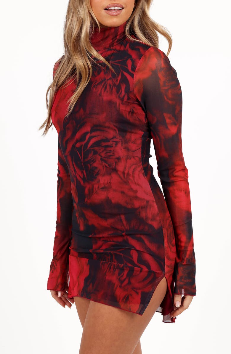 Petal & Pup Jordi Long Sleeve Minidress, Alternate, color, 