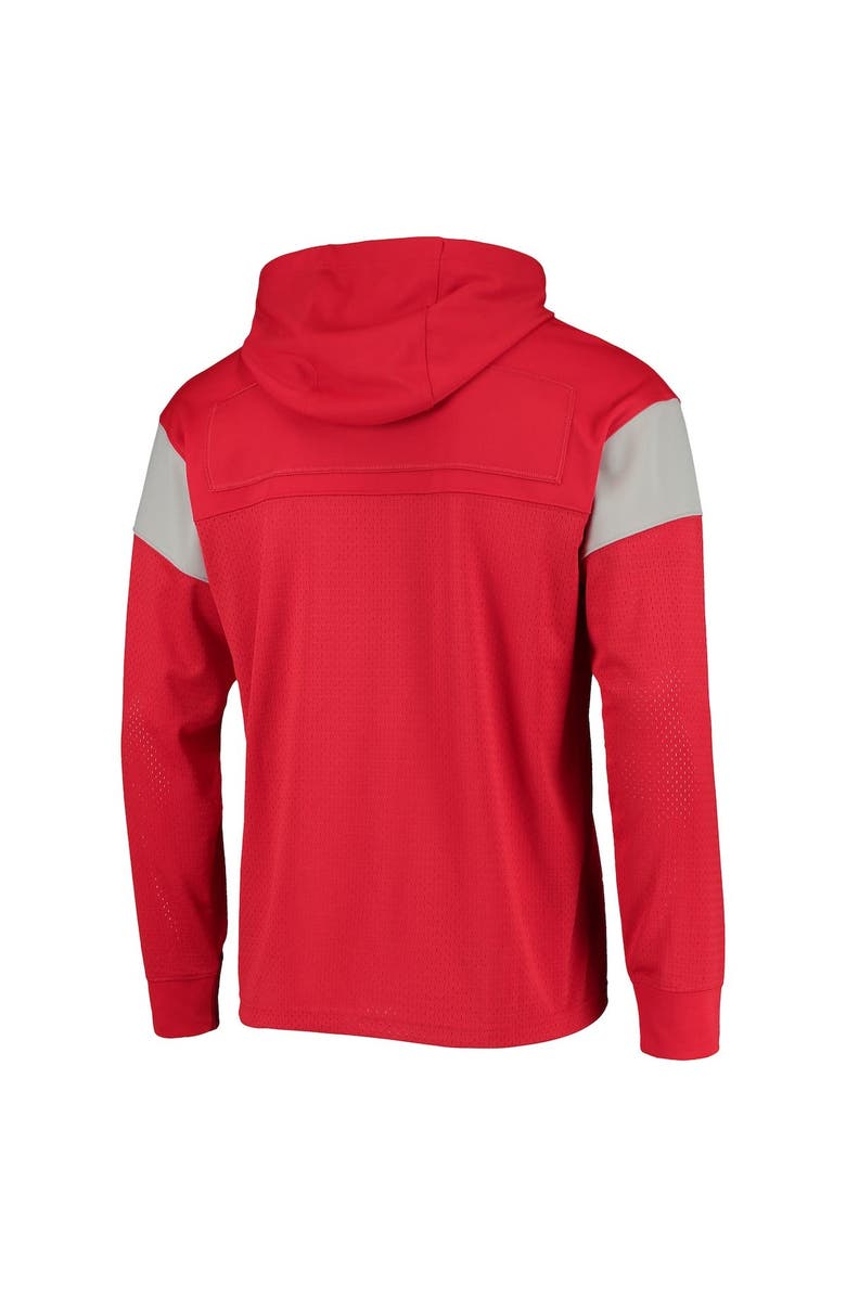 Nike Men's Nike Scarlet Ohio State Buckeyes Sideline Jersey Pullover Hoodie, Alternate, color,
