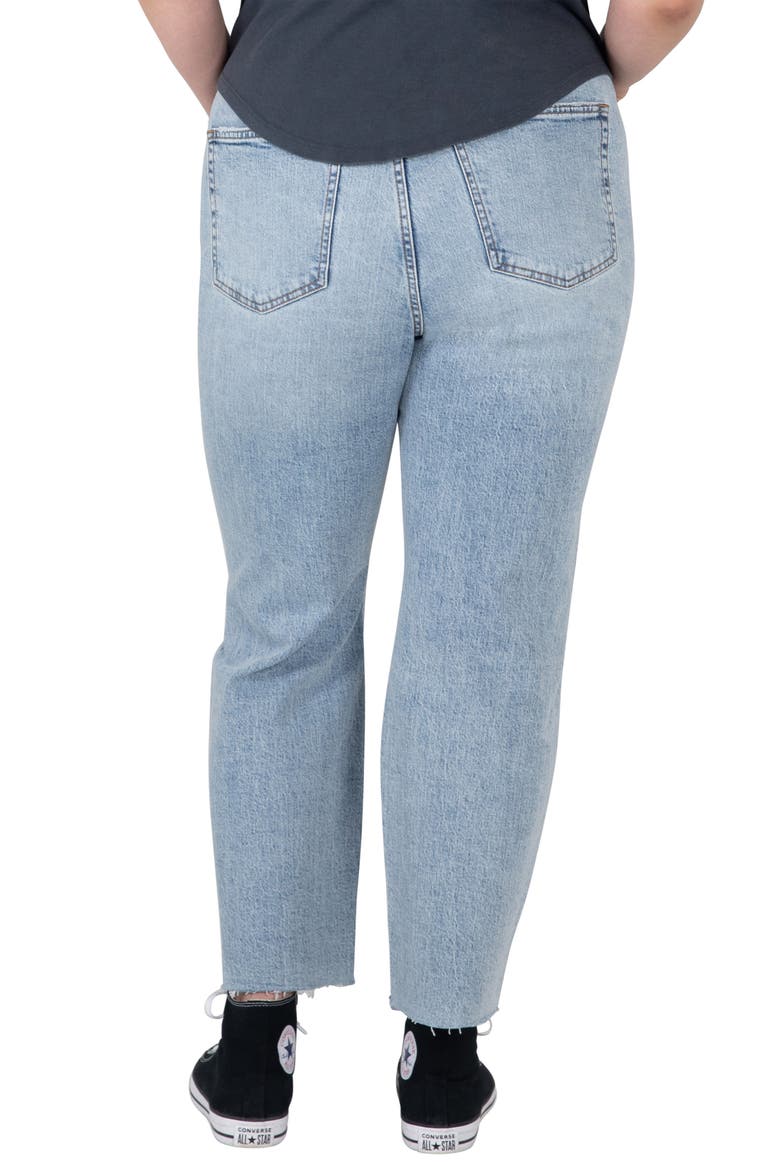 Highly Desirable Ultra High Waist Straight Leg Jeans, Alternate, color, INDIGO