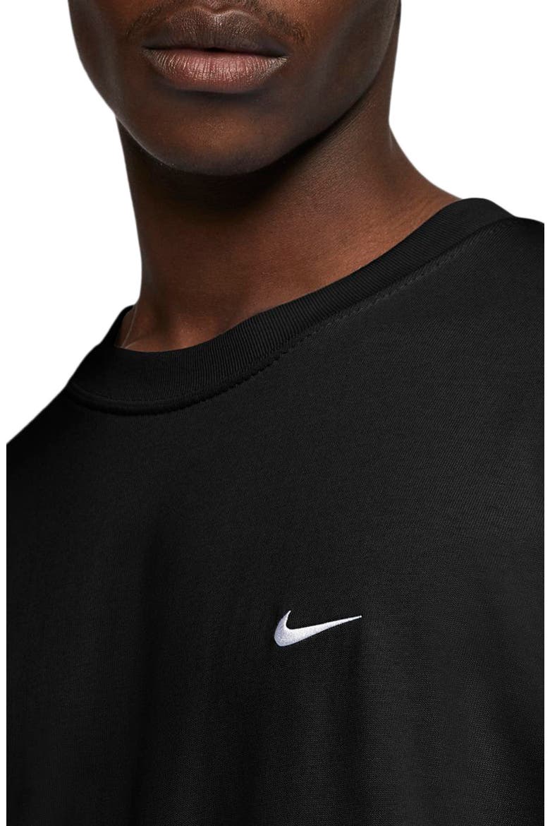 NikeLab Crewneck T-Shirt, Alternate, color, BLACK/ WHITE