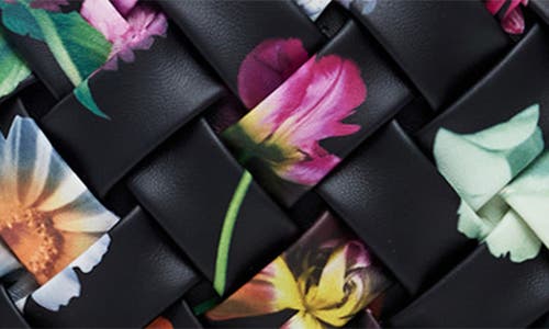 Desigual Mini Floral Woven Faux Leather Backpack