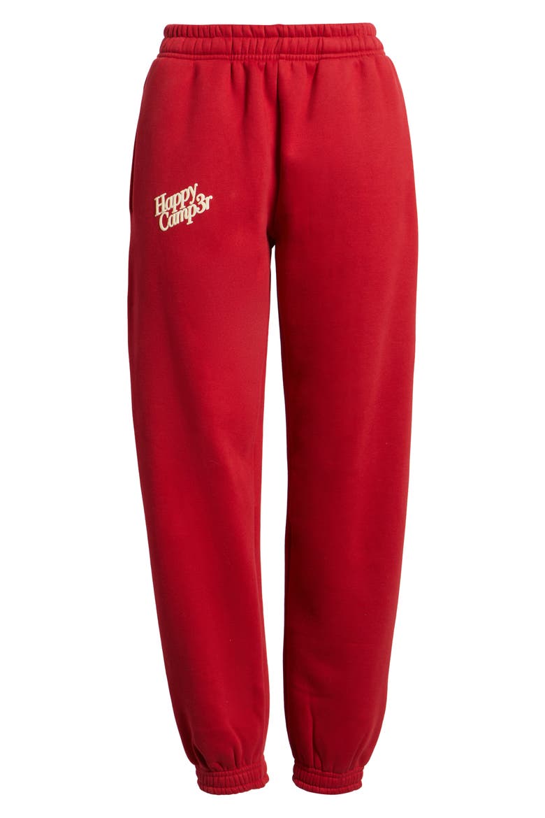 Puff Series Core Logo Cotton Blend Joggers, Alternate, color, POMEGRANATE RED