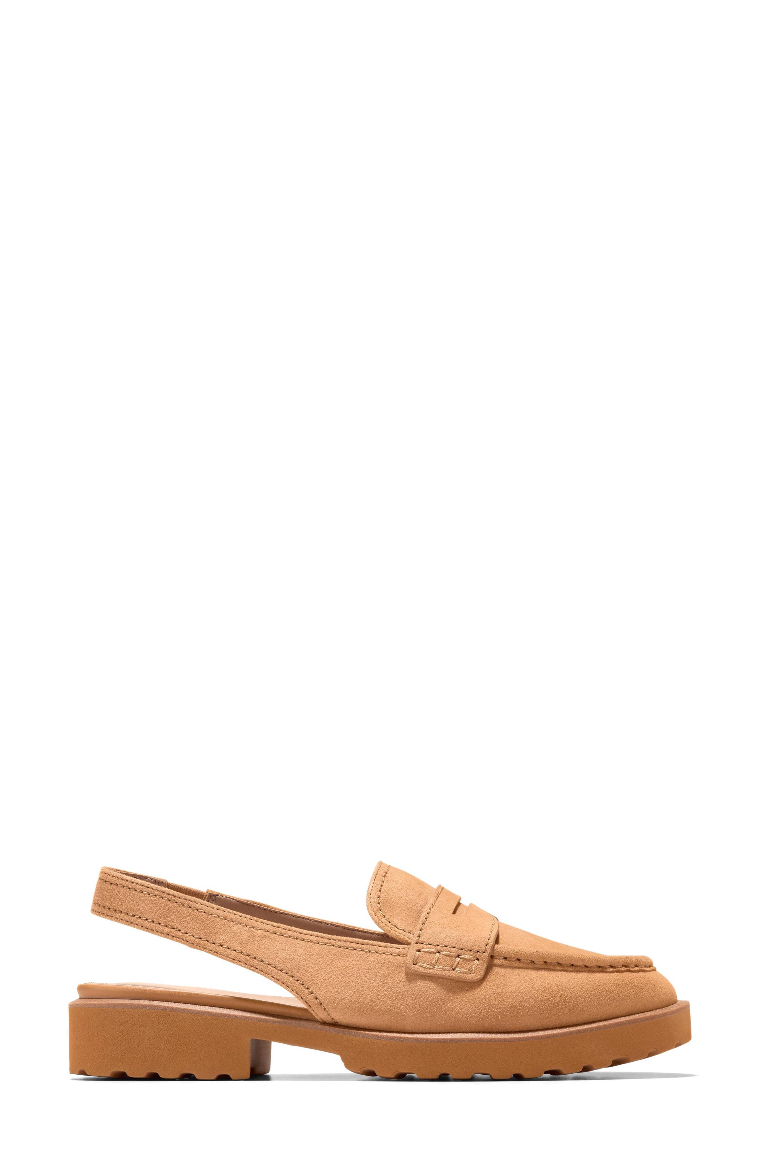 Cole Haan Gwendolyn Penny Slingback Loafer, Alternate, color, Biscuit Suede