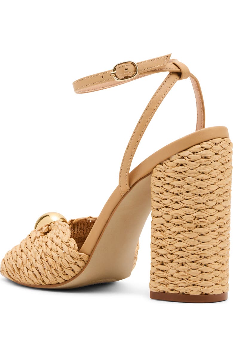 Steve Madden Cheyla Ankle Strap Sandal, Alternate, color, Natural Raffia