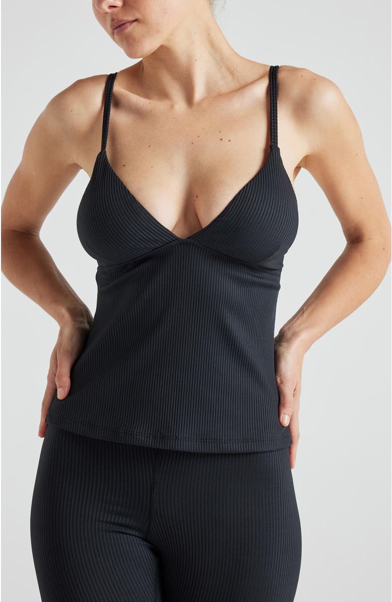 Losano Renew Rib Tank, Alternate, color, Black
