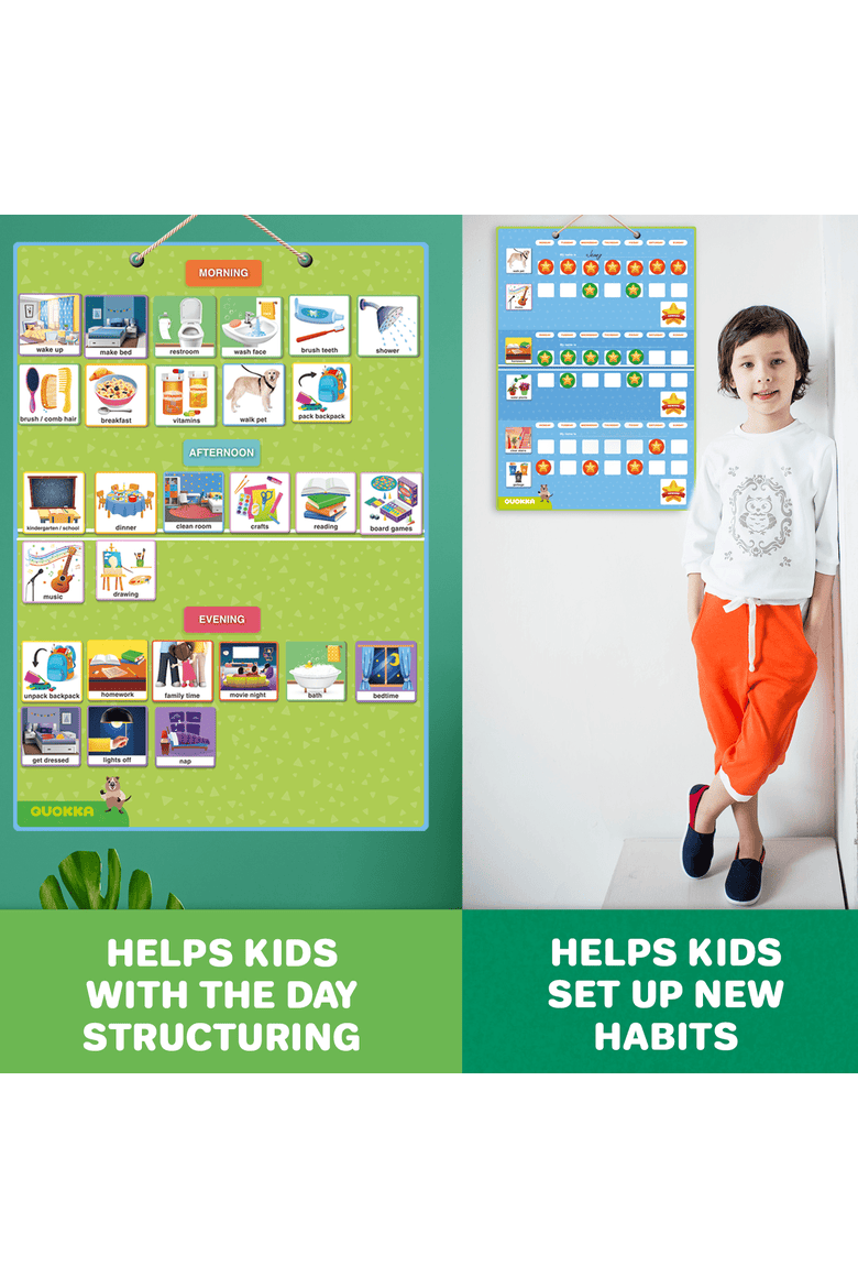 Magnetic Chore Chart for Kids - Visual Responsibility and Behavior Board for Children, Toddlers, and Teens, Alternate, color, Adhd Board