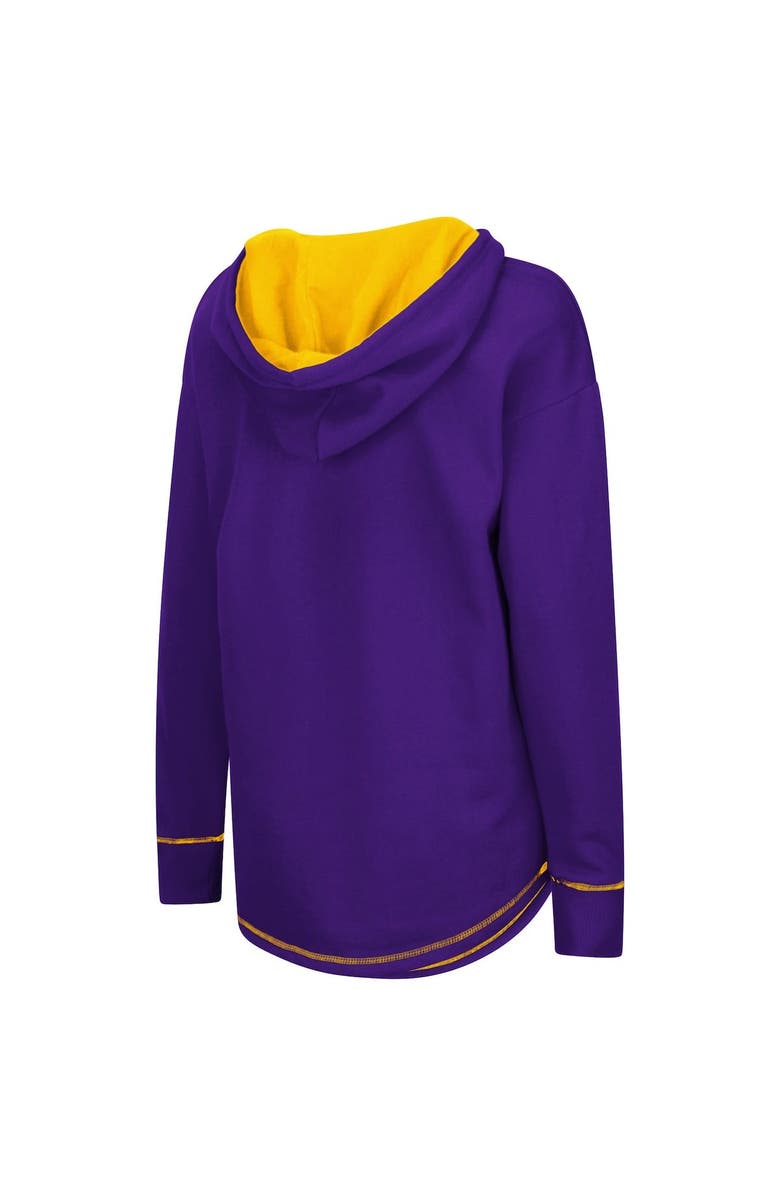 COLOSSEUM Women's Colosseum Purple LSU Tigers Tunic Pullover Hoodie, Alternate, color, 