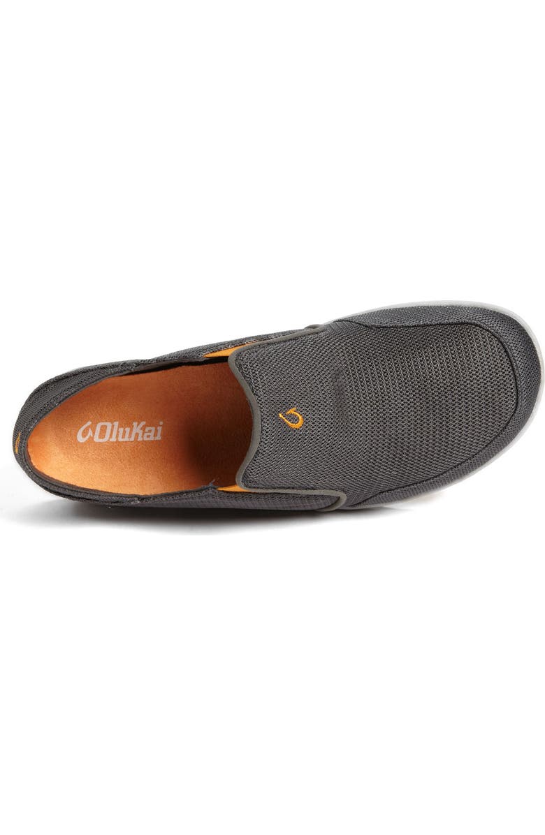 OluKai Nohea Mesh Slip-On, Alternate, color, Dark Shadow/ Dark Shadow
