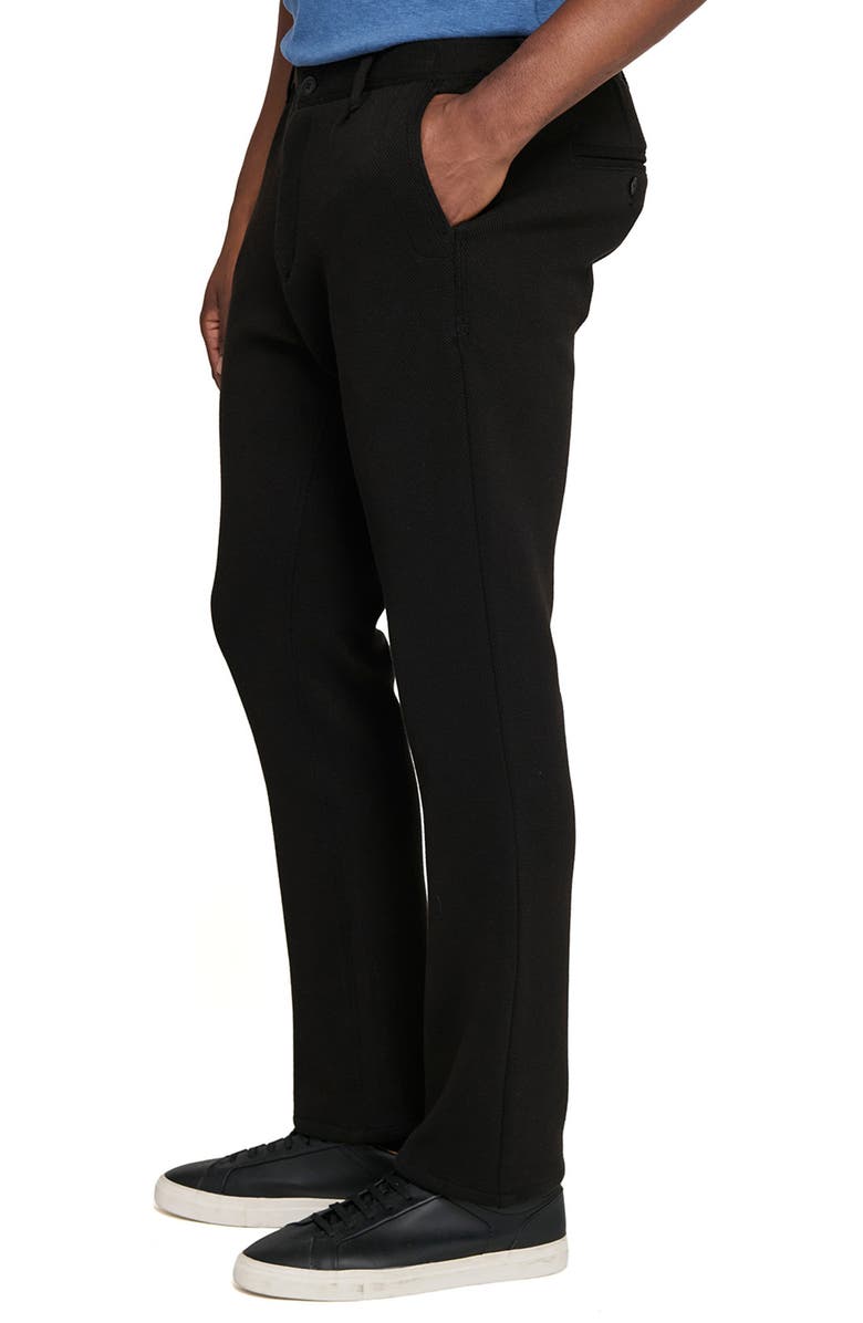 W.R.K Cotton Blend Slim Straight Leg Pants, Alternate, color, Black