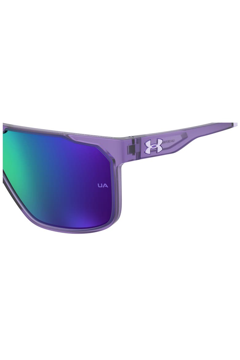 Define 99mm Oversize Mirror Shield Sunglasses, Alternate, color, MATTE VIOLET