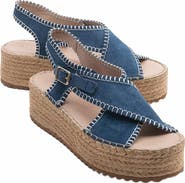 Forever & Always Shoes Bellezza Leather Platform Sandal