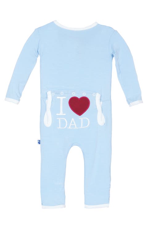 I Heart Dad Zip Romper (Baby)