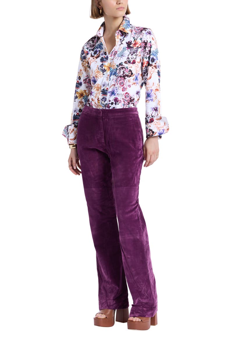 Priscilla Long Sleeve Woven Shirt, Alternate, color, WHITE MULTI