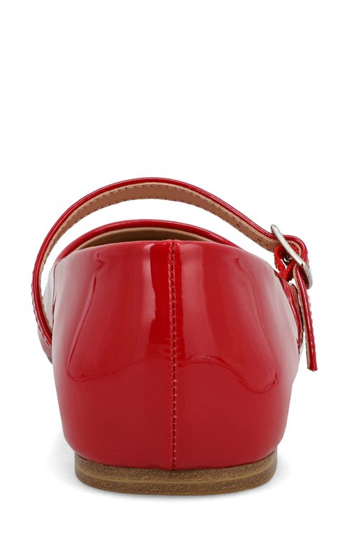 Shop Mia Aviba Mary Jane Pointed Toe Flat In Red