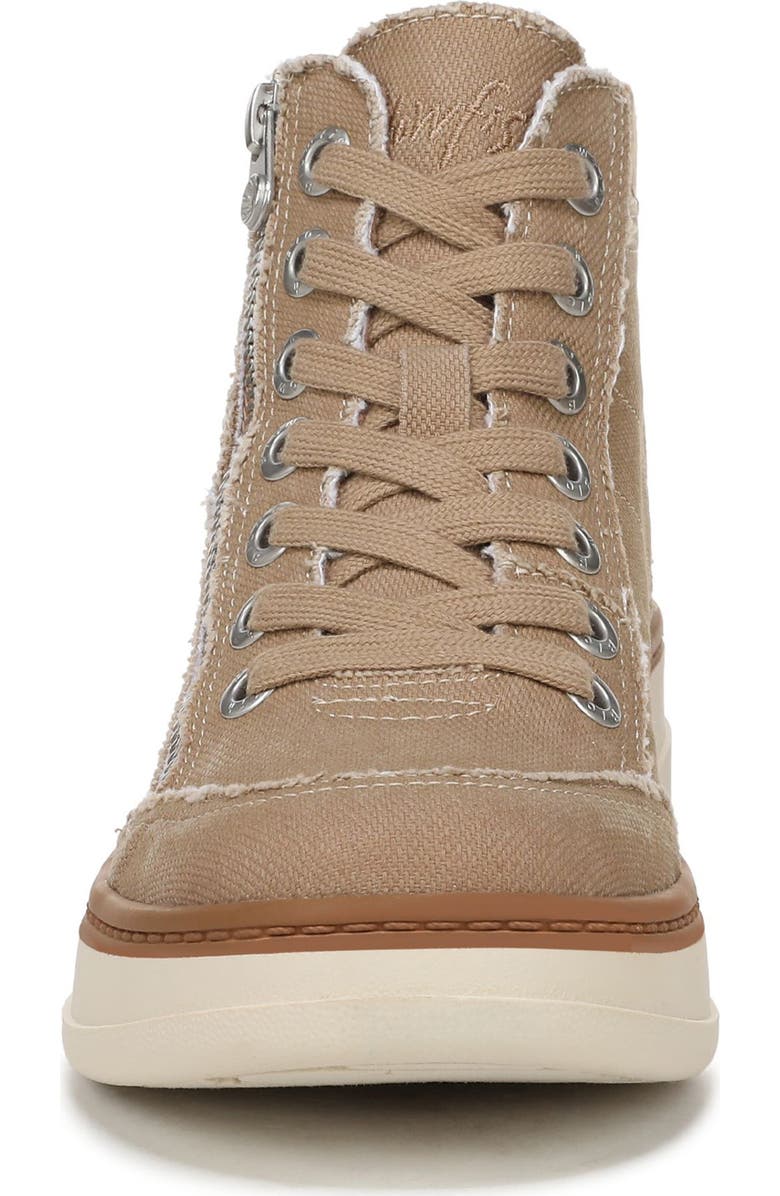 Blowfish Malibu Camden Wedge Sneaker, Alternate, color, Desert Khaki Canvas