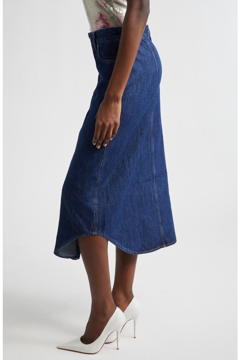 De-Ard Denim Midi Skirt, Alternate, color, DENIM
