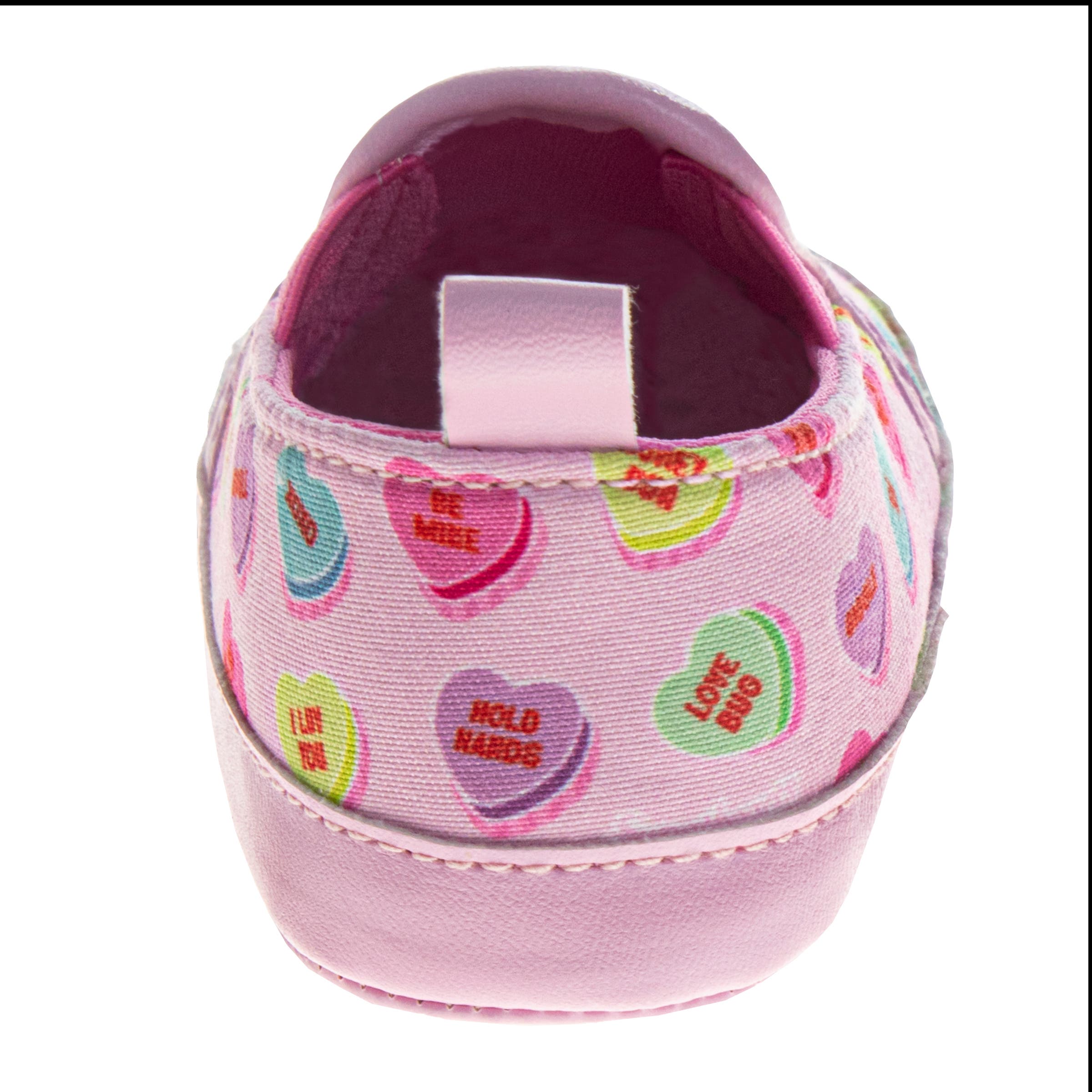 Conv. Hearts Slip-On Girls 1-5, Alternate, color, White Pink