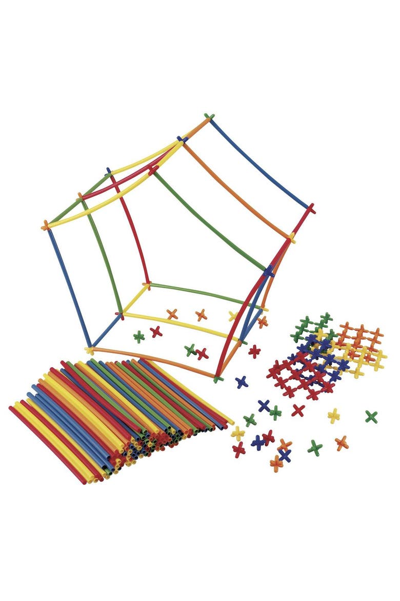 Straws and Connectors - 230 Pieces, Alternate, color, Multicolored