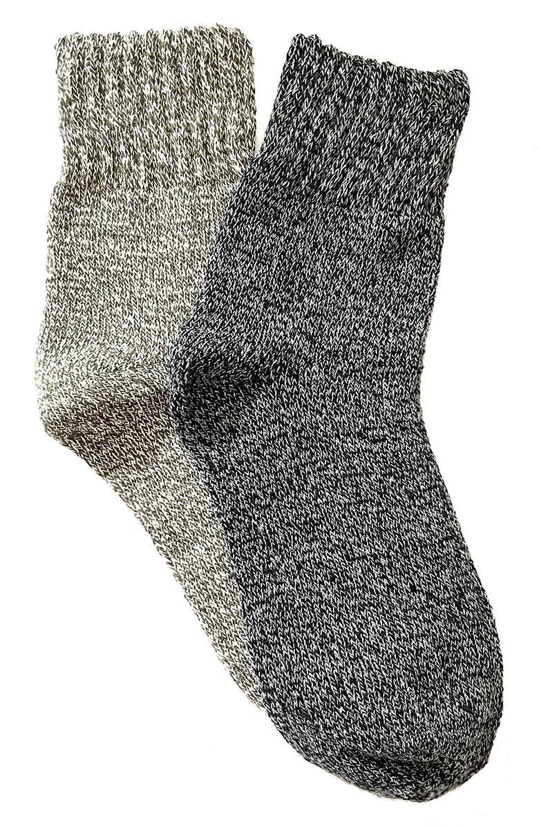 Stems Assorted 2-Pack Mélange Cozy Socks, Main, color,