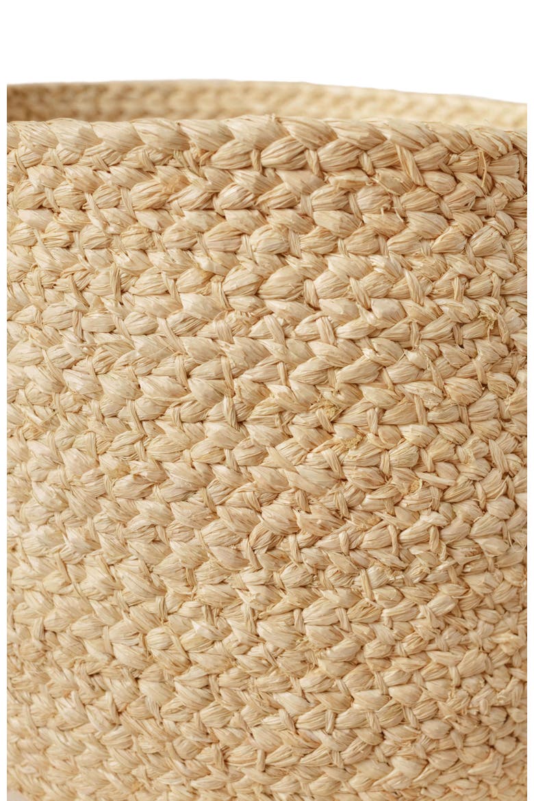 Braided Raffia Planter, Alternate, color, Natural