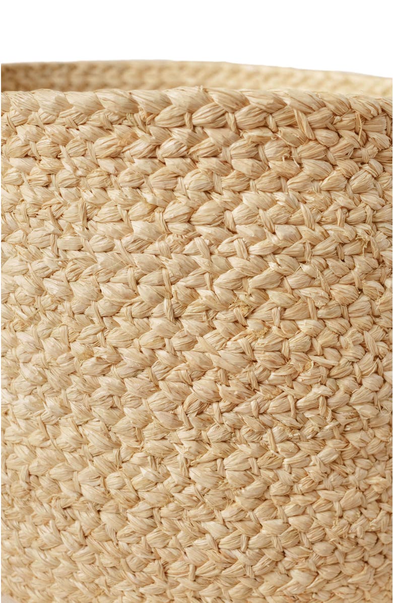 indego africa Braided Raffia Planter, Alternate, color, Natural