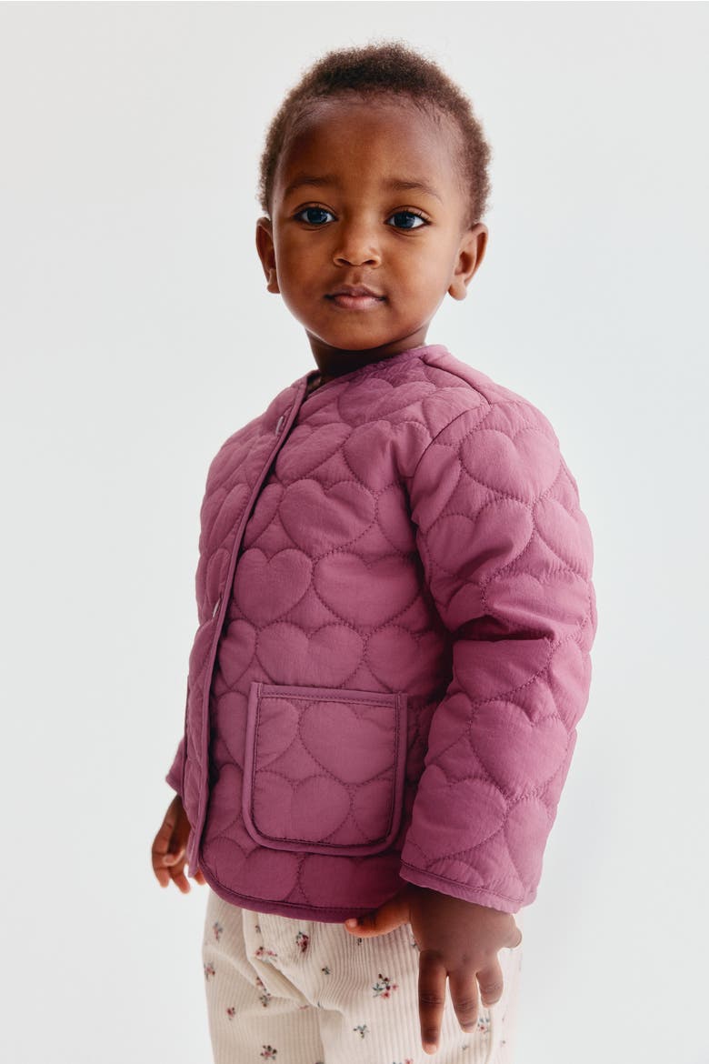 Quilted Jacket, Main, color, Heather purple
