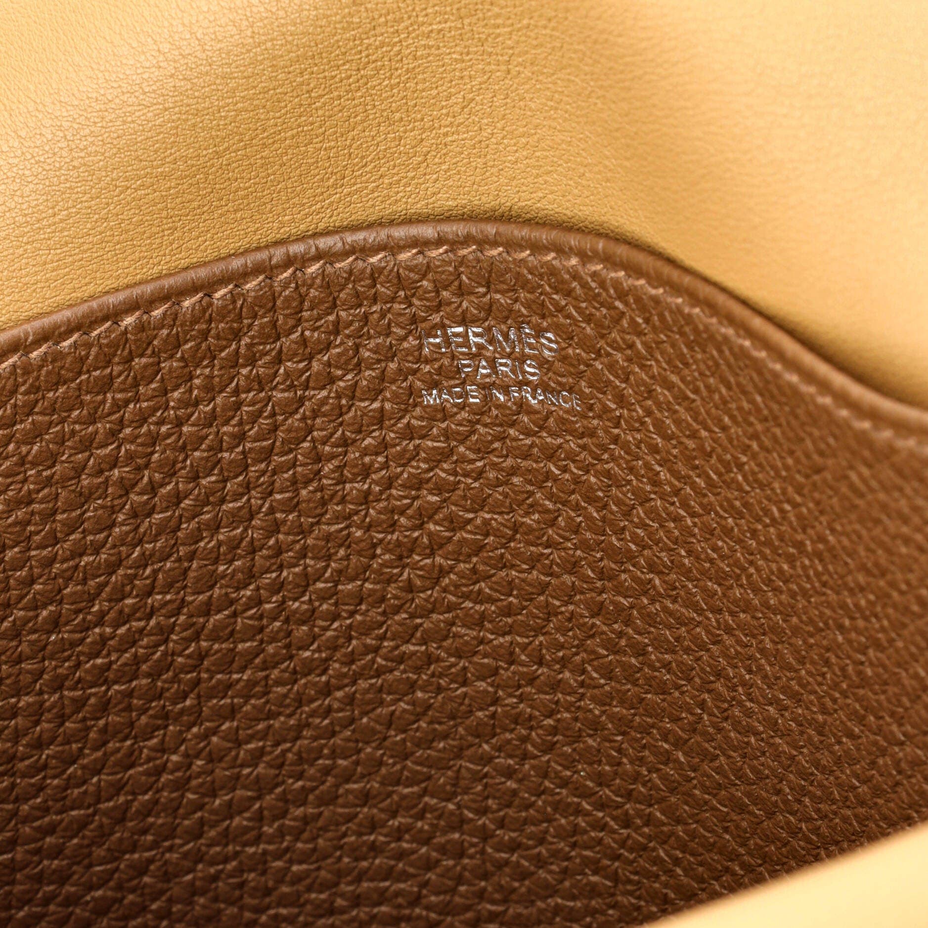 Pre-Owned Hermes Halzan Bag Verso Clemence 25, Alternate, color, Alezan