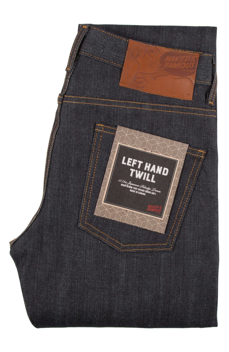 Naked & Famous Denim Super Skinny Guy Skinny Fit Raw Selvedge Jeans, Alternate, color,