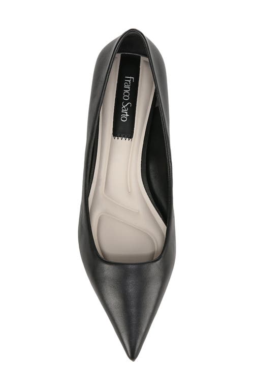Franco Sarto Prella Pointed Toe Kitten Heel Pump In Black