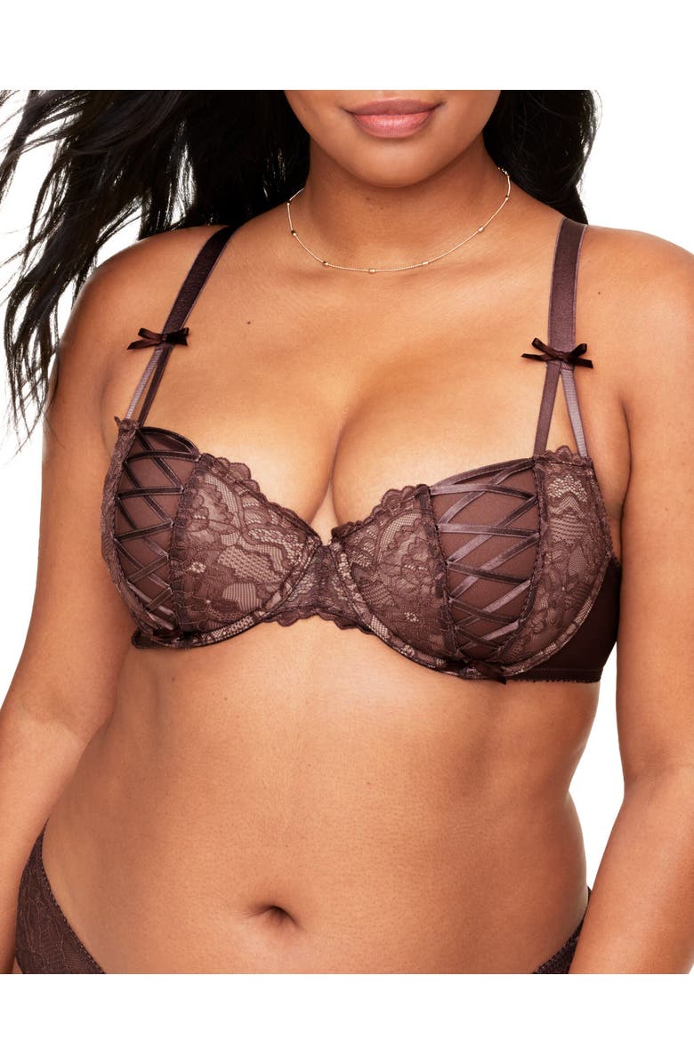 Adore Me Enny Contour Balconette Bra, Main, color, Dark Brown