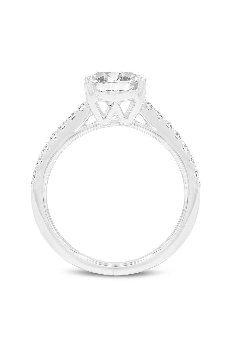 Prose 14K Gold Oval Lab Grown Diamond Engagement Ring - 2.4 Ct, Alternate, color, 14K White Gold