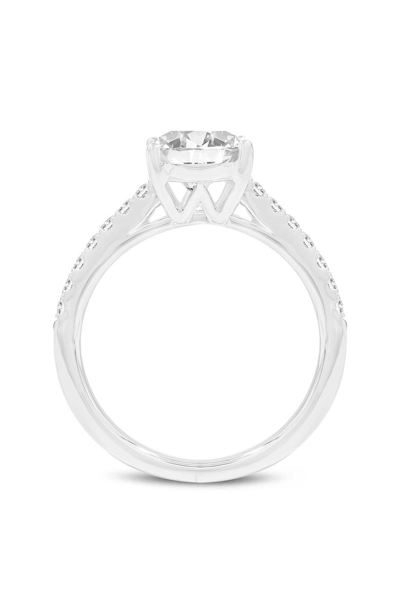 LuvMyJewelry Prose 14K Gold Oval Lab Grown Diamond Engagement Ring - 2.4 Ct, Alternate, color, 14K White Gold