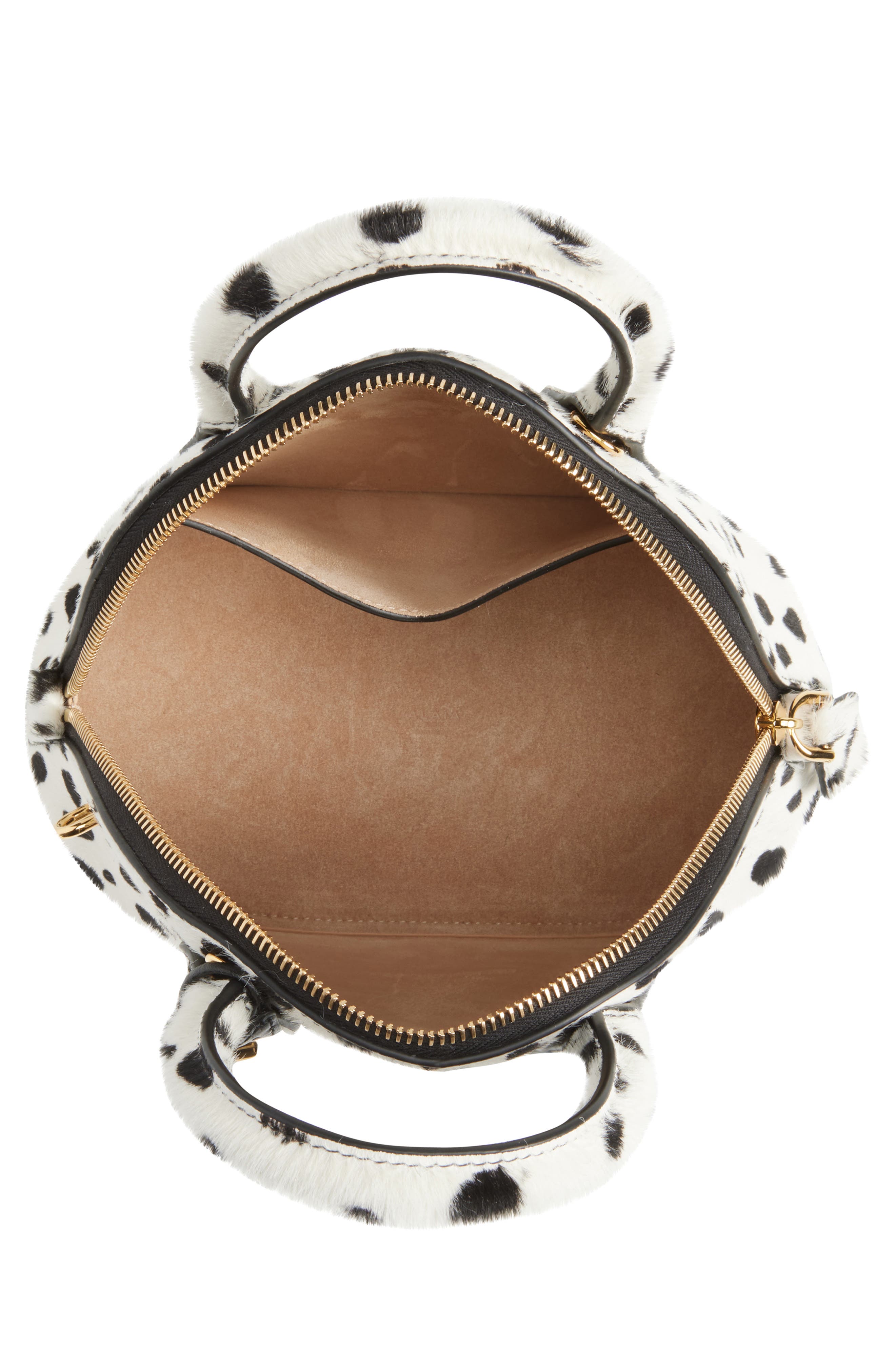 Alaïa Dome 25 Genuine Calf Hair Top Handle Bag, Alternate, color, 