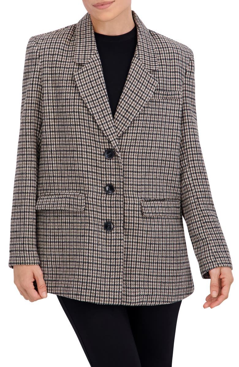 Ookie & Lala Check Jacket, Main, color, Olive/ Grey