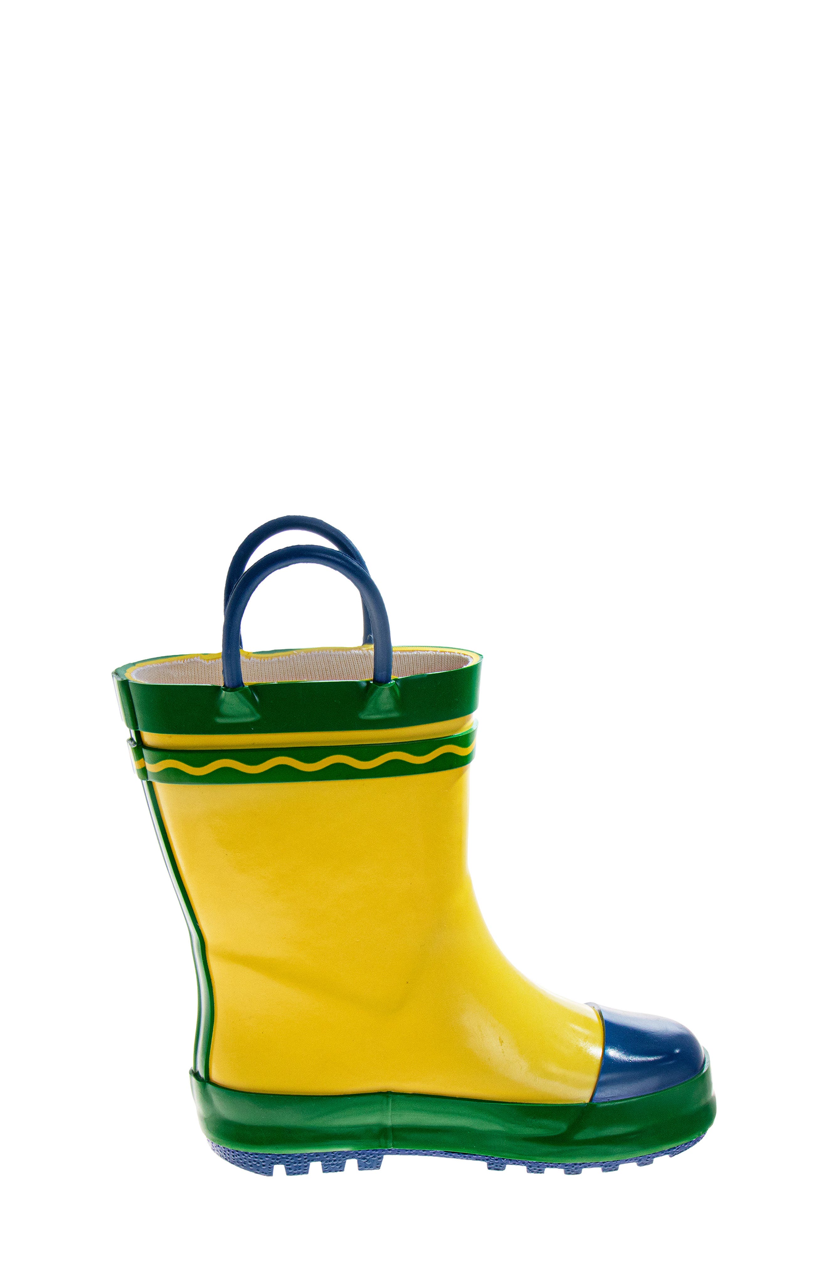 Kids' Rain Boot, Alternate, color, YELLOW GREEN