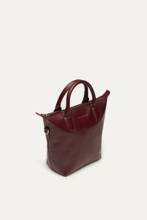 Want Les Essentiels De La Vie Want Les Essentiels Petit O'hare Smooth Leather Tote In Dark Cherry